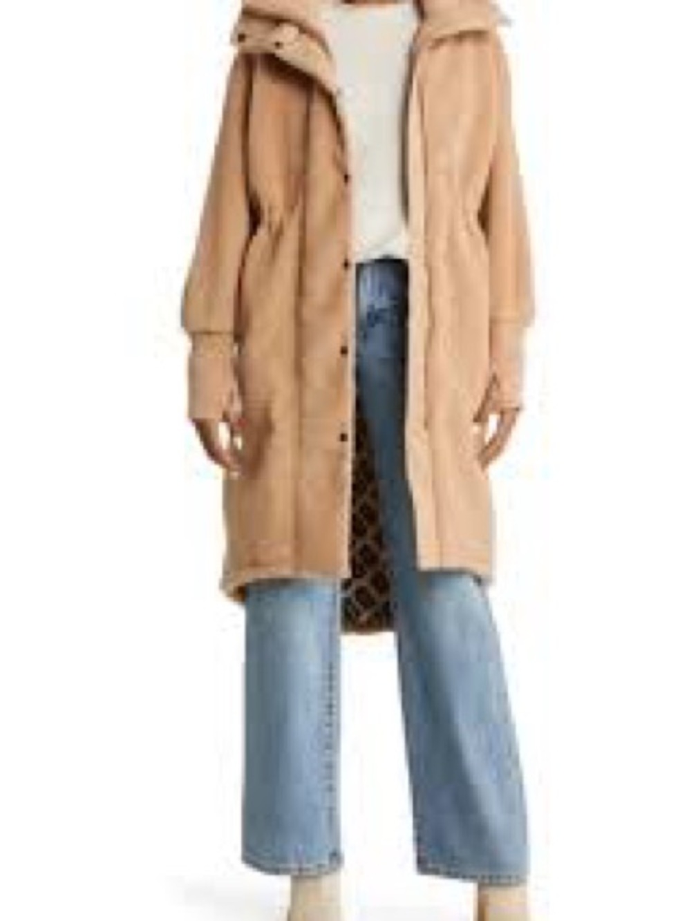 UGG Rhiannon Long Sherpa Coat-Women